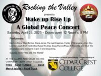 ROCKING THE VALLEY PRESENTS THE WAKE UP RISE UP GLOBAL PEACE CONCERT