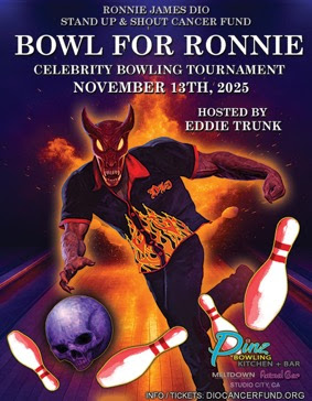 BOWL FOR RONNIE EBAY AUCTION NOW UNDER WAY TO PLAY ON EDDIE TRUNK’S CELEBRITY BOWLING TEAM